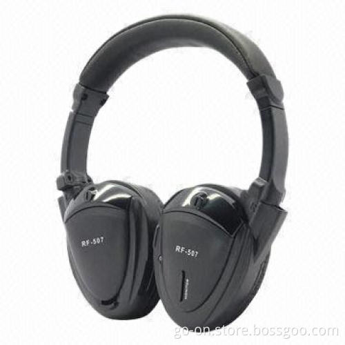 RF Wireless Stereo Headphone with Fold Flat Design, Operation Distance of up to 50M